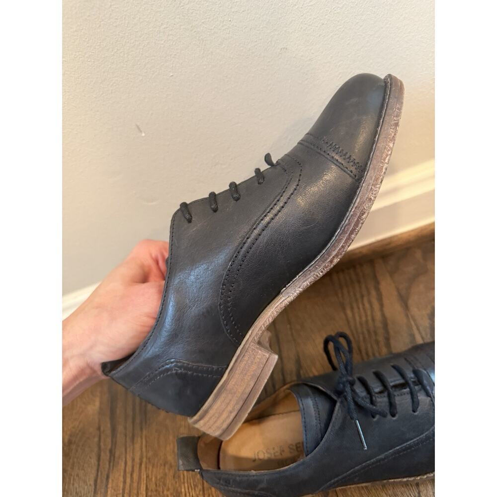 Josef Seibel Sienna 85 Oxford Casual Shoe Womens EU 37 US 7/7.5 Black Leather - Picture 7 of 10